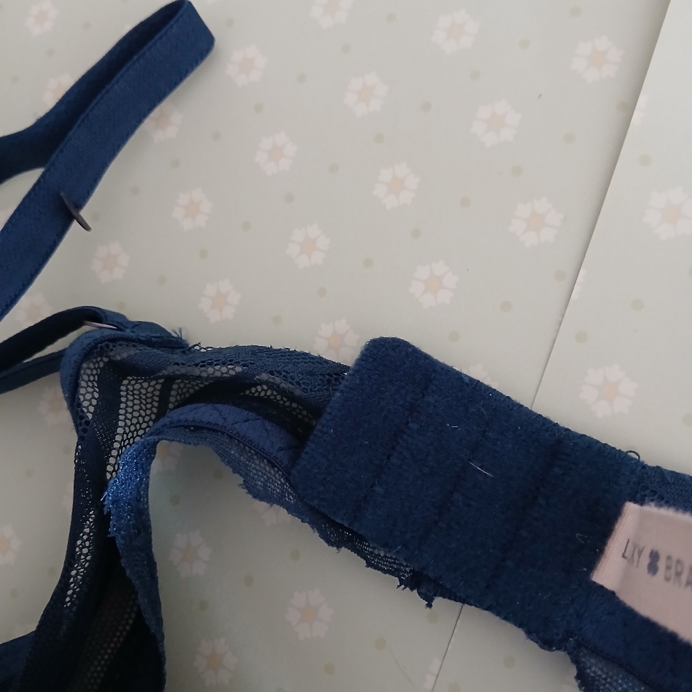 NWT Lucky Brand Blue Lace Demi  Bra Size 36B - Picture 8 of 14